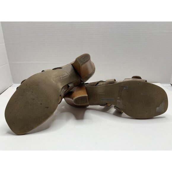 Paul Green Brown Taupe Strappy Open Toe Buckle Sandal Size‎ 5/ US 7.5 - Picture 7 of 8